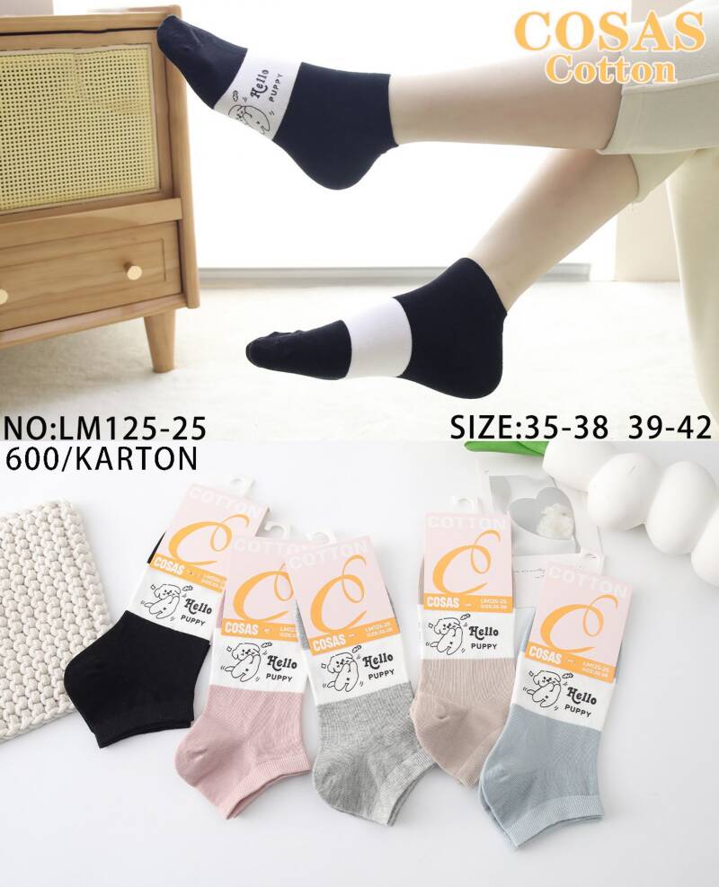 Skarpety damskie Roz 35-42, Mix kolor Paczka 40 szt
